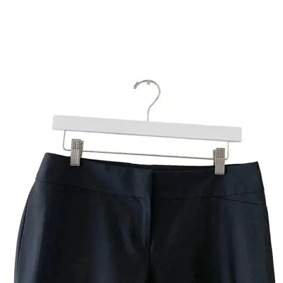 Halogen Nordstrom Quin Fi Straight Leg Wide Y2K Office Career Black Pants SZ 6P - Picture 2 of 10